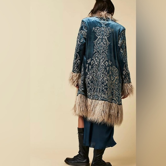 NWT Moon Glow Coat Sapphire Free People - Picture 2 of 5